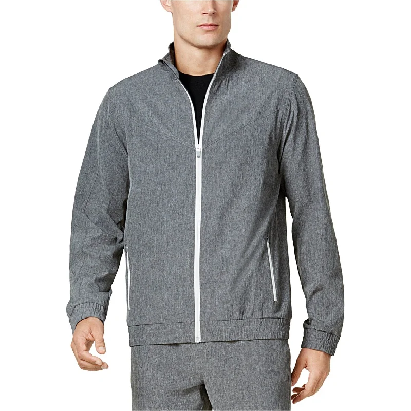 Ideology Mens Woven Track Jacket, Grey, 3XL