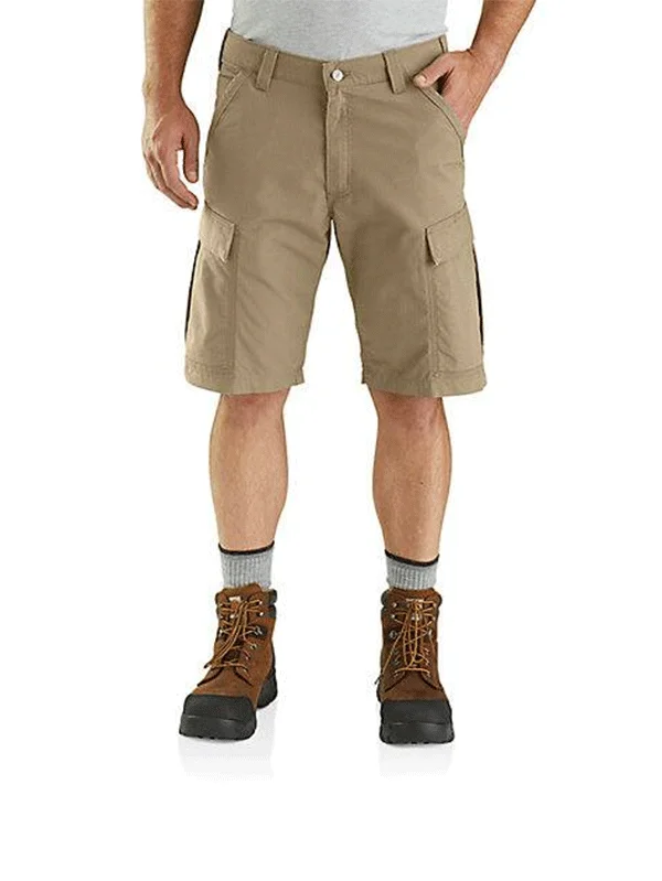 Carhartt 103543-253 Mens Force Relaxed Fit Ripstop Cargo Work Short Dark Khaki