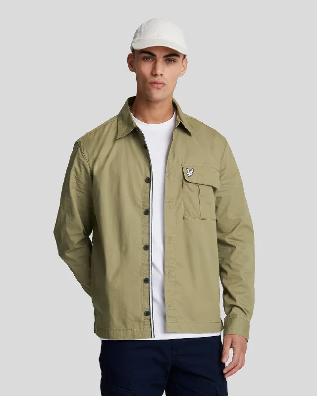 Premium Pleated Pocket Overshirt