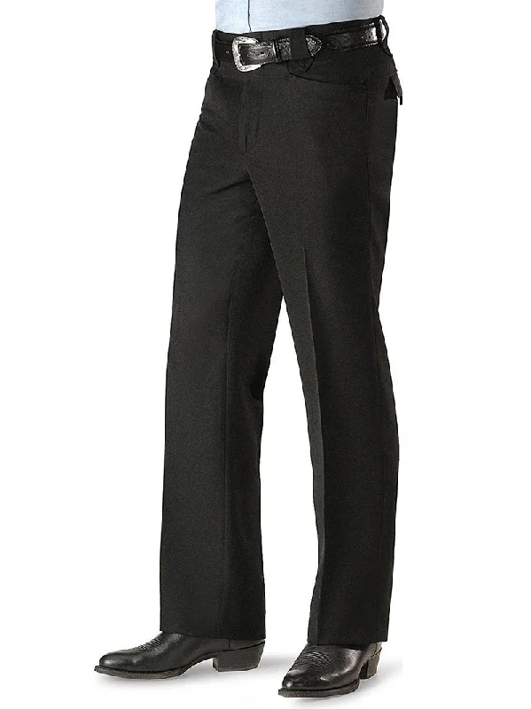 Circle S CP6729 Mens Solid Dress Ranch Pants Black