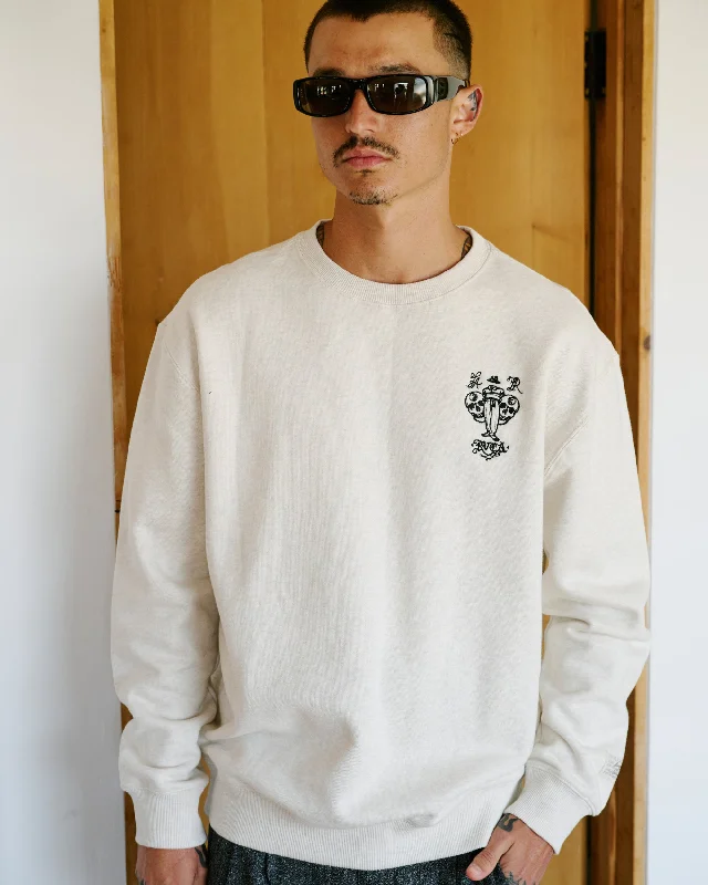 Invisible Man Crewneck Sweatshirt - Oatmeal Heather