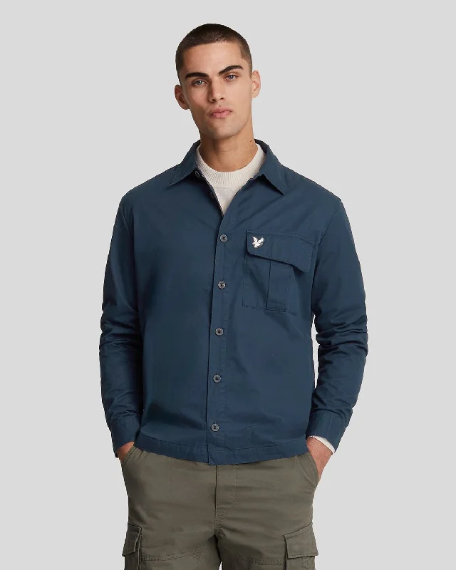 Premium Pleated Pocket Overshirt