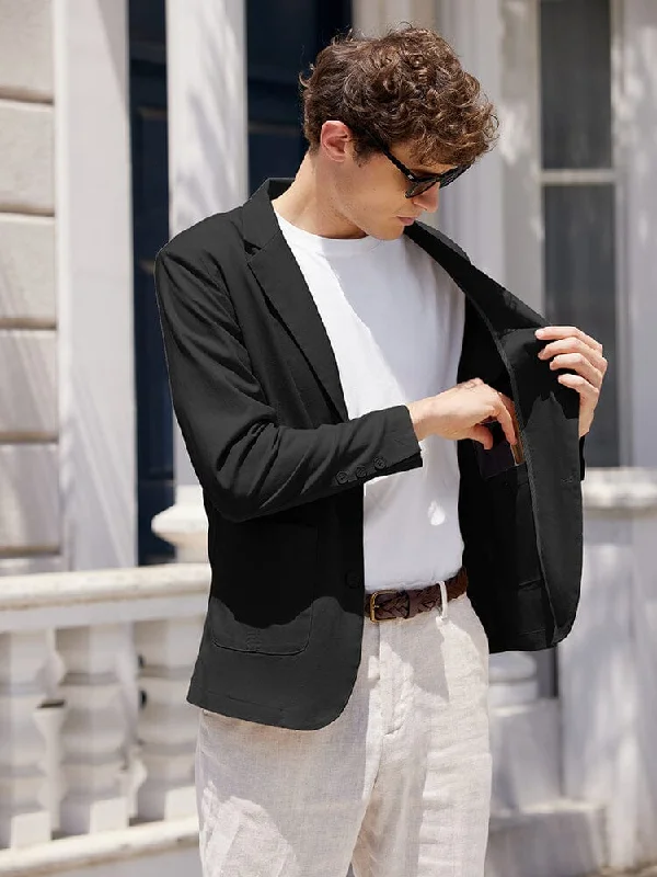 Lightweight Cotton Linen Blazer Jacket (US Only)