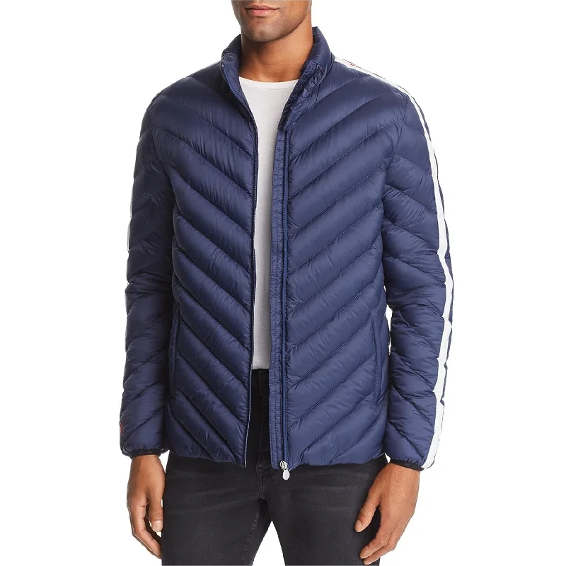 Perfect Moment Mens Feather Down Jacket, Blue, Large