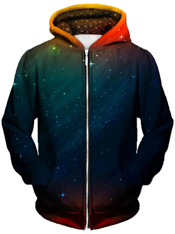 Setting Night Unisex Zip-Up Hoodie