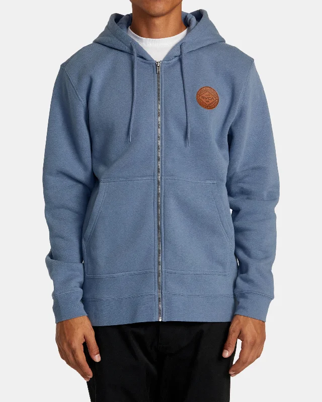 Wordmark Zip Hoodie - Flint Stone