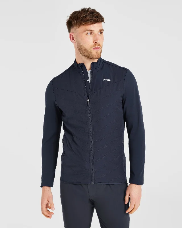 Performance Hybrid Jacket - Navy