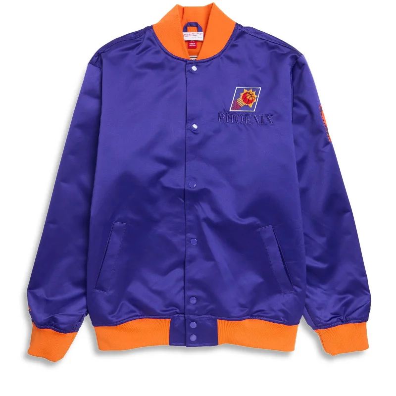 Mitchell & Ness x NBA Team OG 3.0 Suns Vintage Logo Satin Jacket - Regal Purple