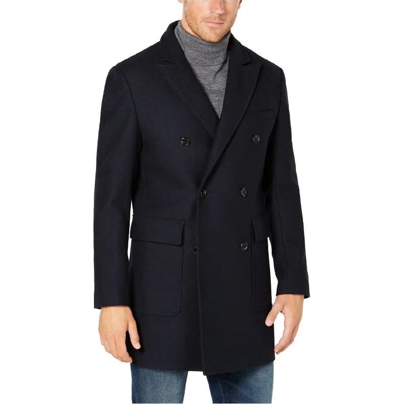 Michael Kors Mens Malone Top Coat, Blue, 42 Long