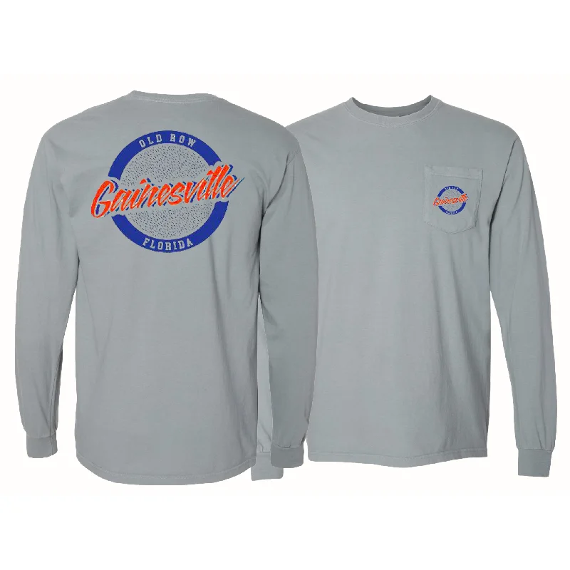 Gainesville, FL Longsleeve Pocket Tee (Grey)