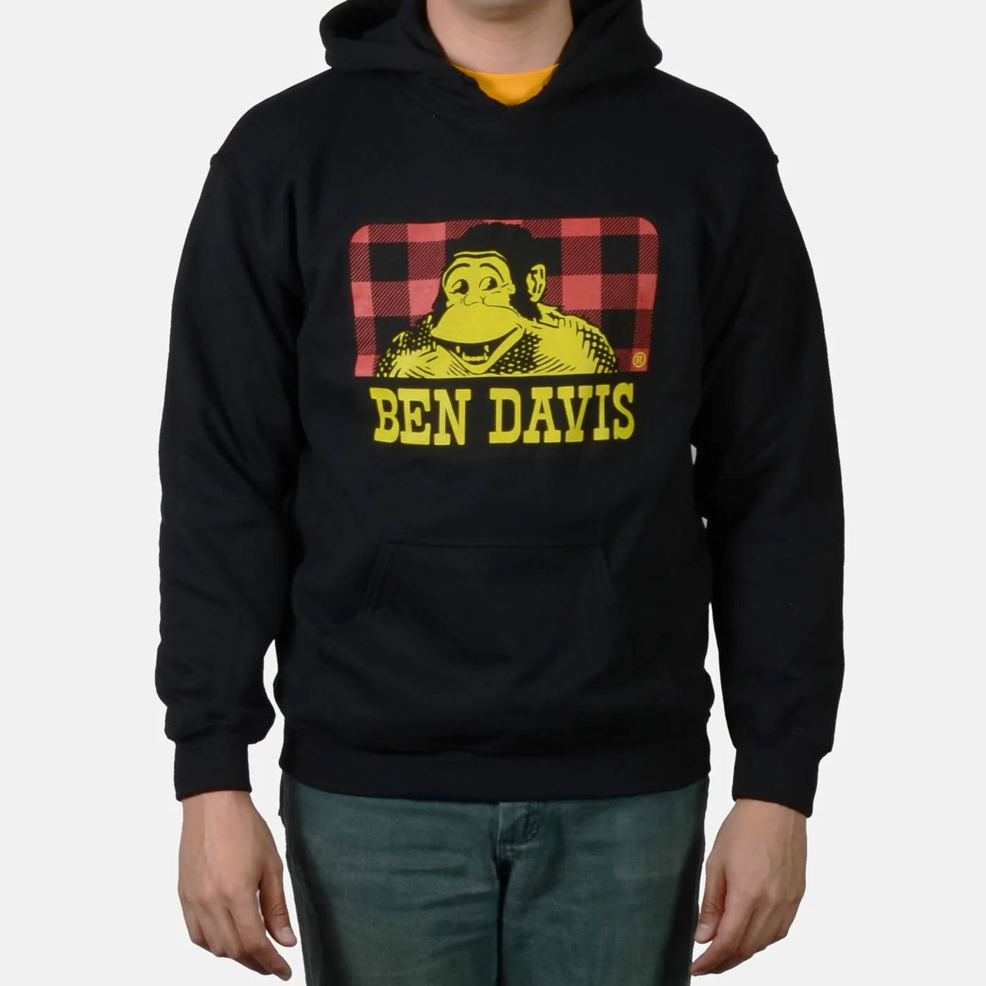 Pullover Hoodie Sweatshirt, Lumberjack - Black