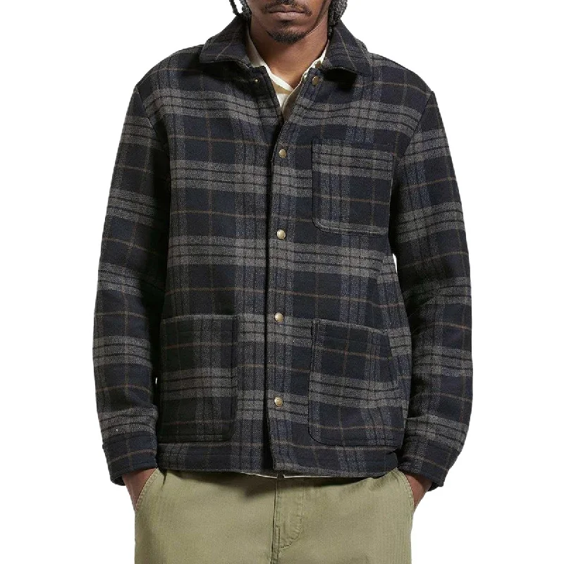 Brixton Shop Chore Jacket - Black/Charcoal Plaid