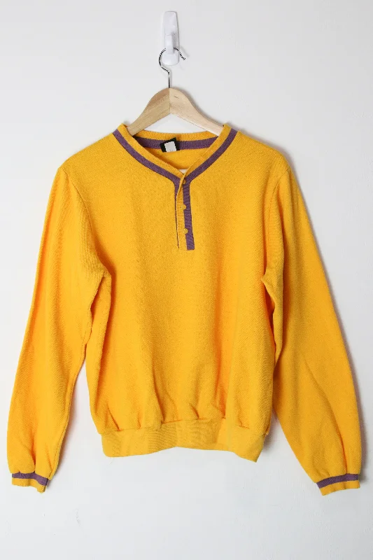 [M] Yellow Purple Sweatshirt