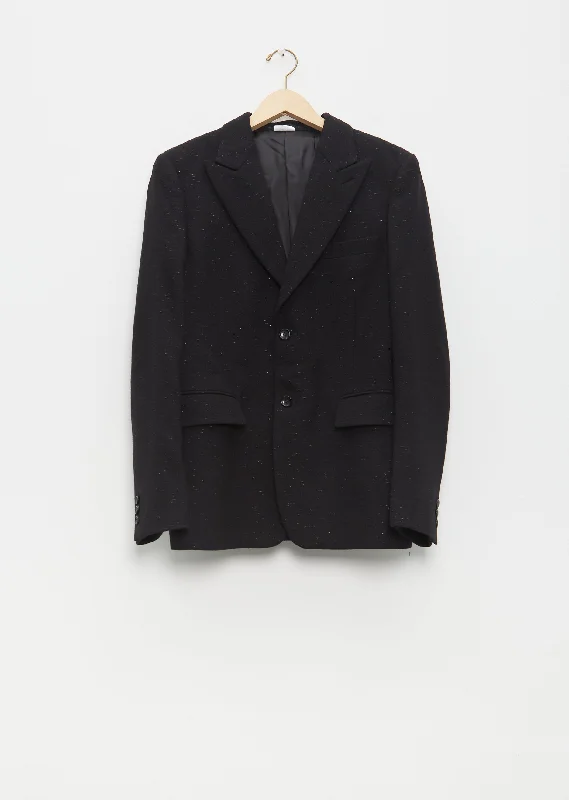 Wool Gabardine Crescent Yoke Blazer