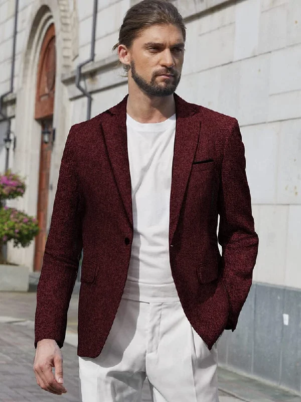 Slim Fit One Button Blazer Jacket (US Only)