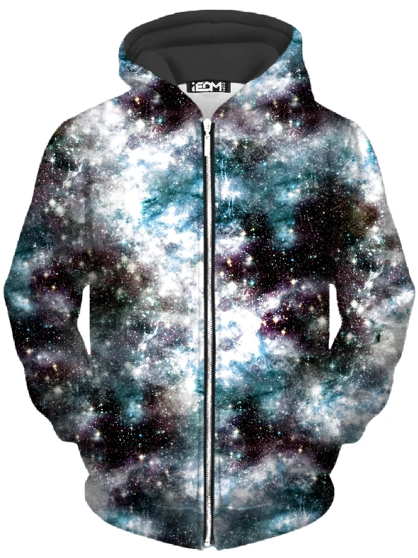 Party God Galaxy Unisex Zip-Up Hoodie