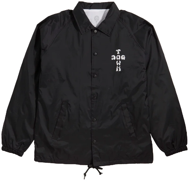 Dogtown Cross Logo Windbreaker Jacket - Black/White