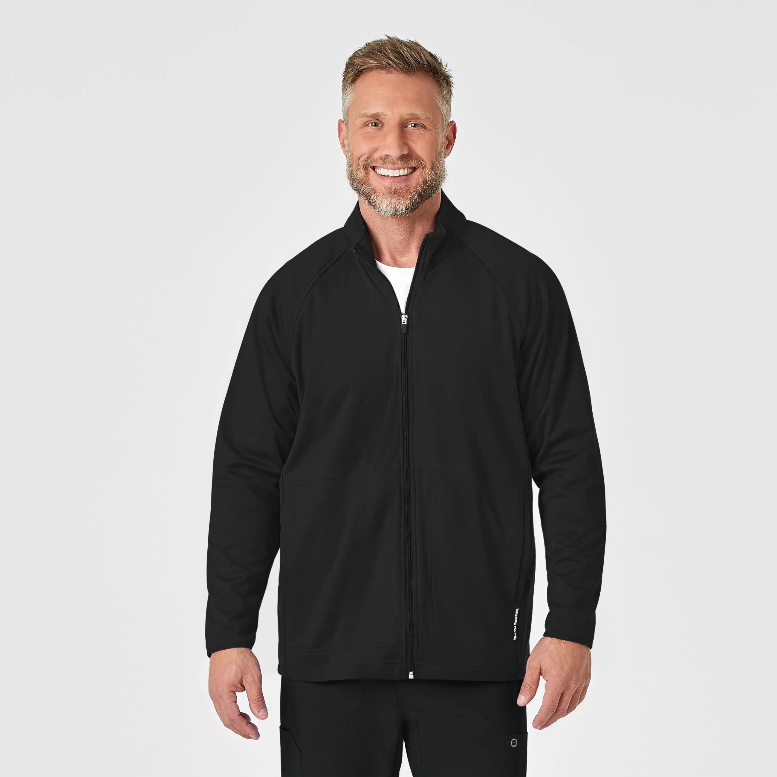 Wink Men's Fleece Full Zip Jacket - Black