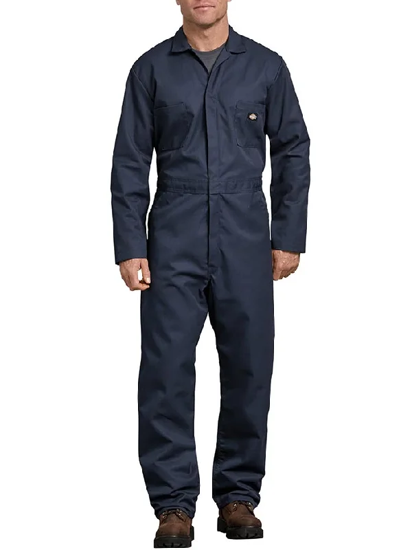 Dickies 48611DN Mens Blended Long Sleeve Coveralls Dark Navy (D)