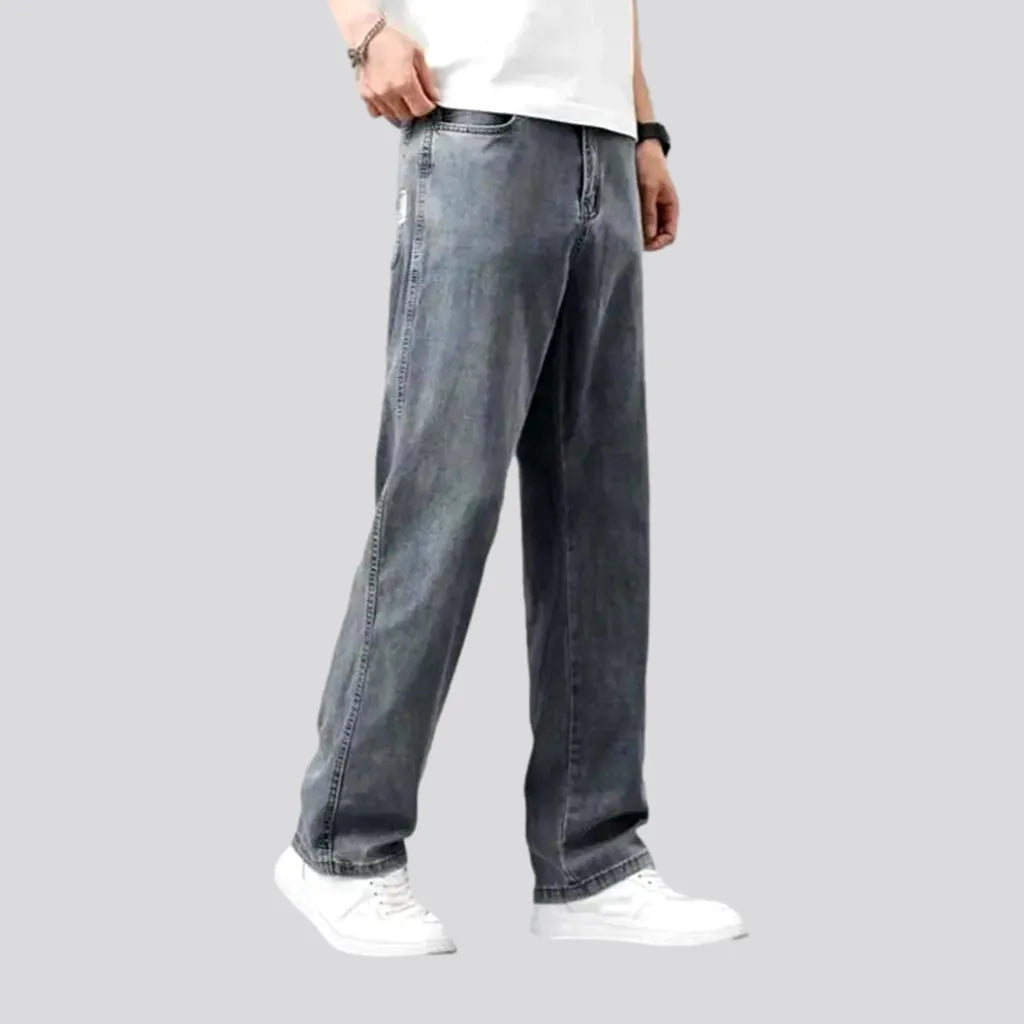 Lyocell high-waist jeans
 for men