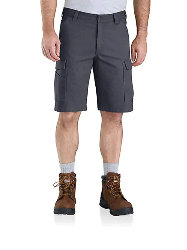 Carhartt 103542-BLS Mens Rugged Flex® Relaxed Fit Canvas Cargo Work Short Bluestone