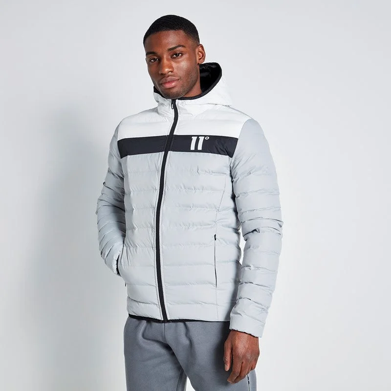 Colour Block Space Jacket - Silver / White / Black