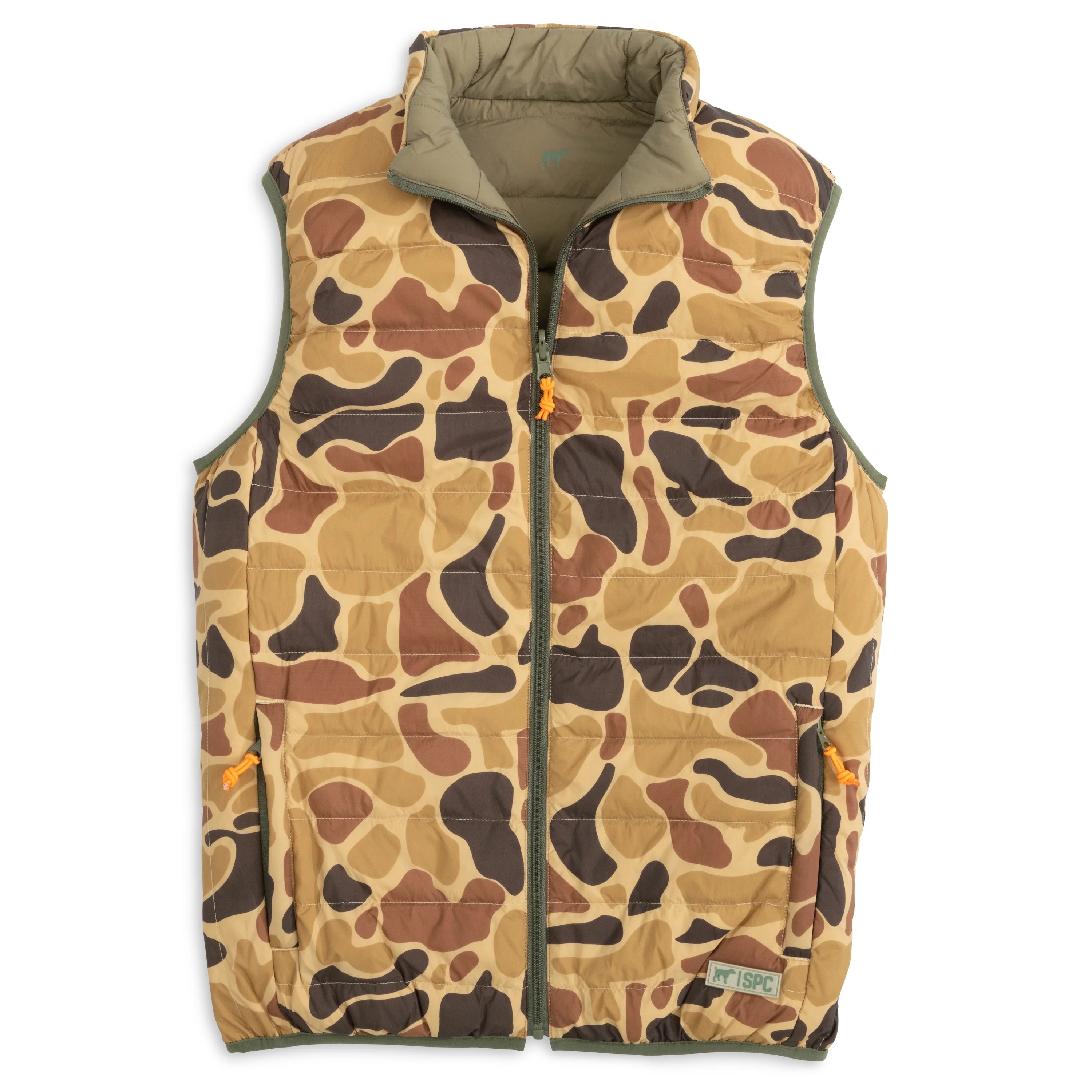 Field Series Reversible Vest (Blaze Orange/Old School Camo)