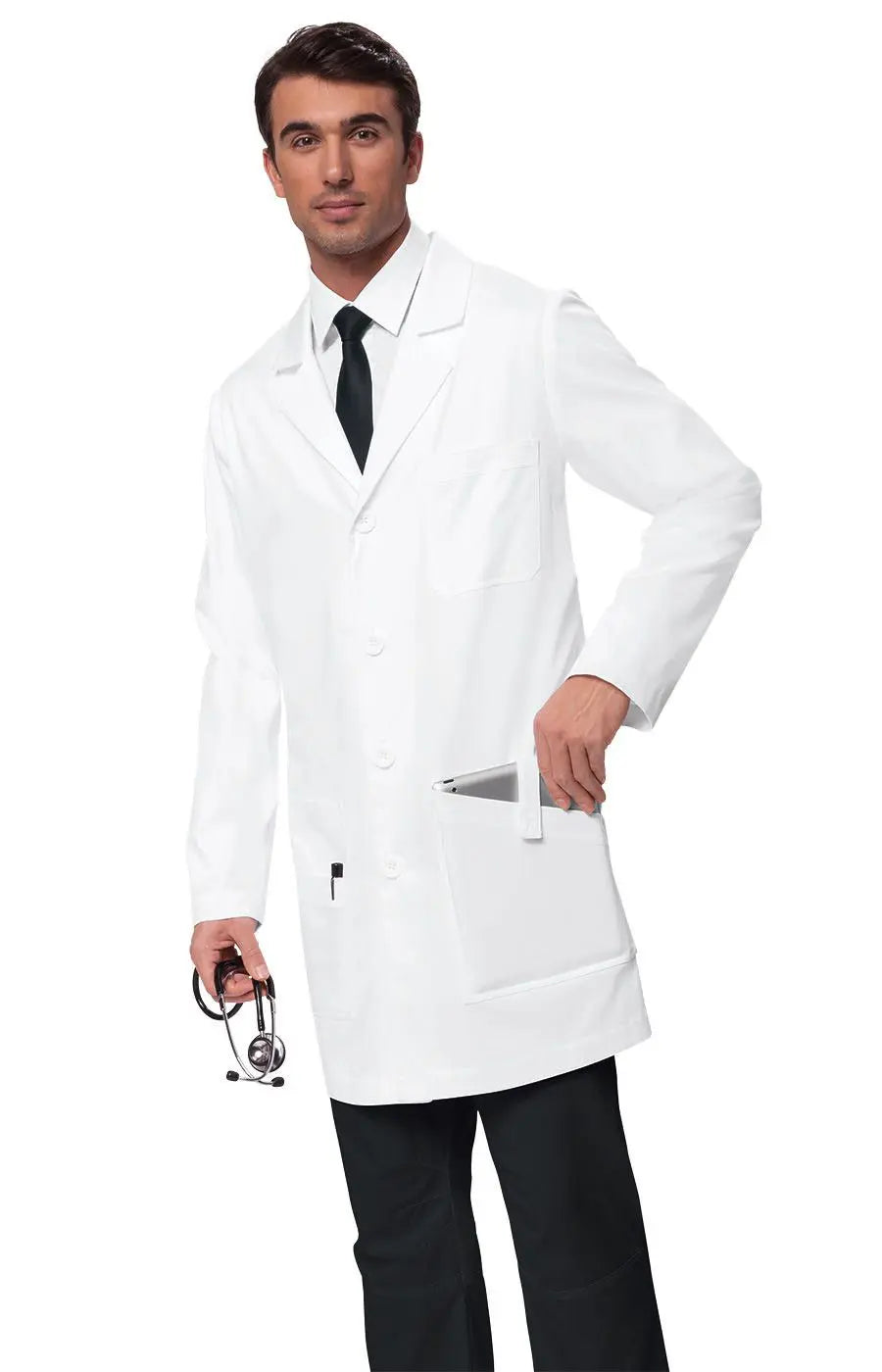 Koi Men's Jack Lab Coat - White