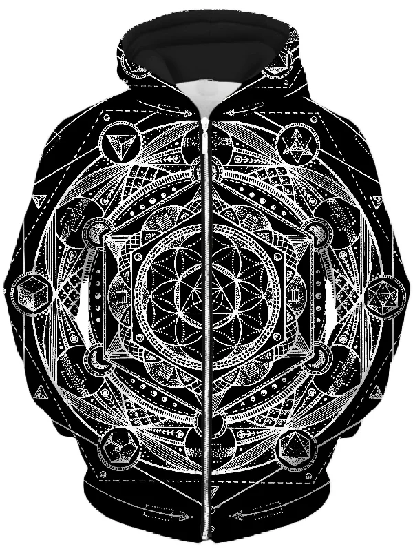 Esoteric Dark Unisex Zip-Up Hoodie