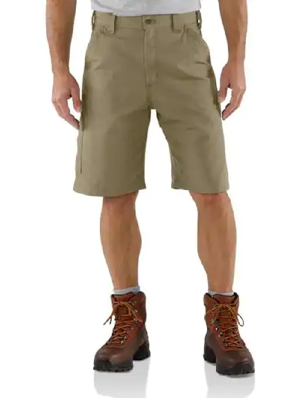 Carhartt B147-TAN Mens Loose Fit Canvas Utility Work Short Tan