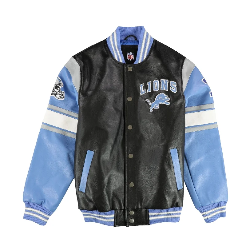 G-III Sports Mens Detroit Lions Varsity Jacket, Multicoloured, Small