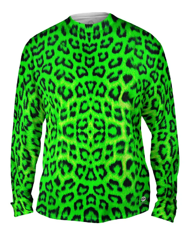 Neon Green Leopard Animal Skin