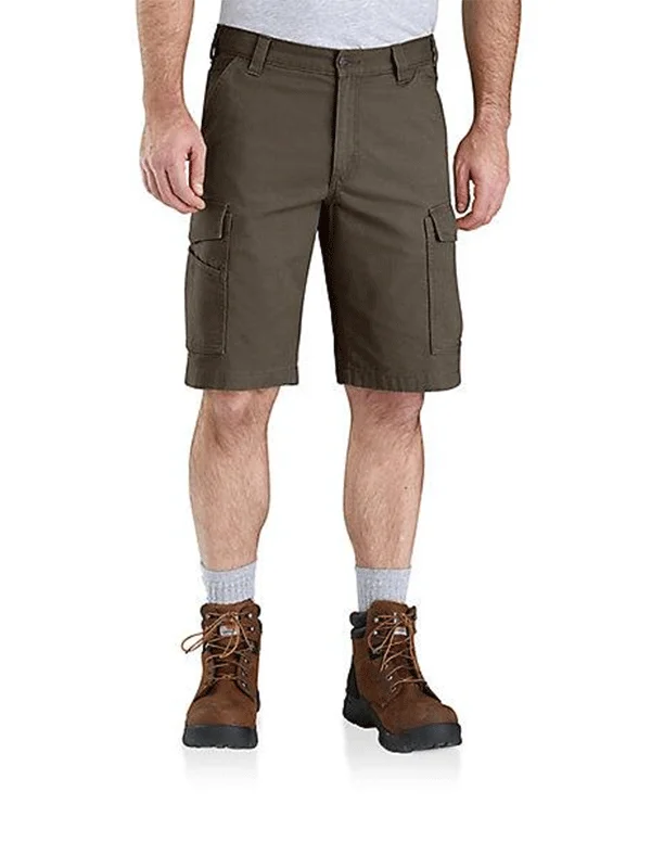 Carhartt 103542-217 Mens Rugged Flex® Relaxed Fit Canvas Cargo Work Short Tarmac