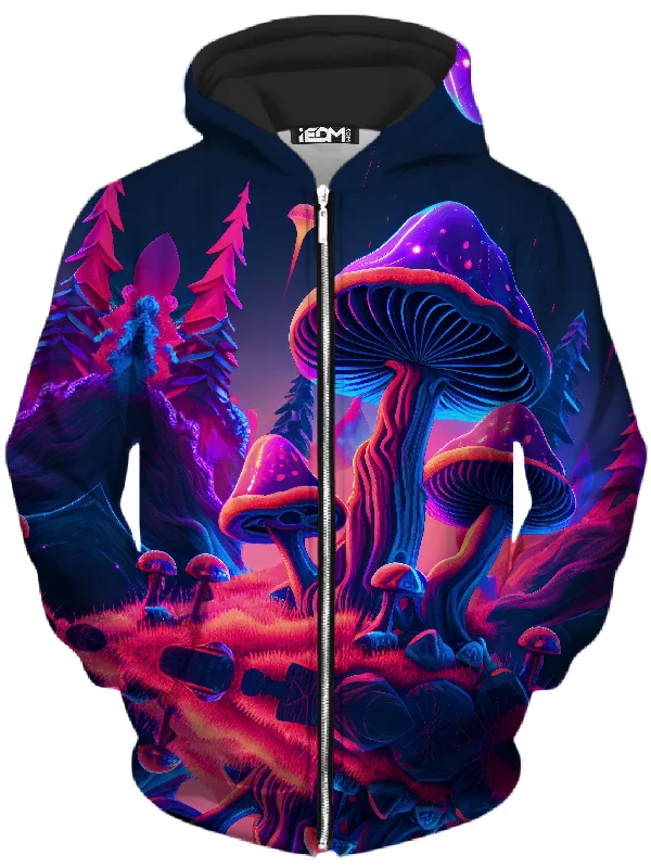 Shroom Trip Unisex Zip-Up Hoodie