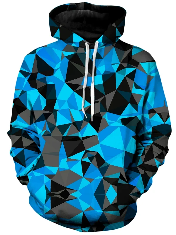 Blue and Black Geo Unisex Hoodie