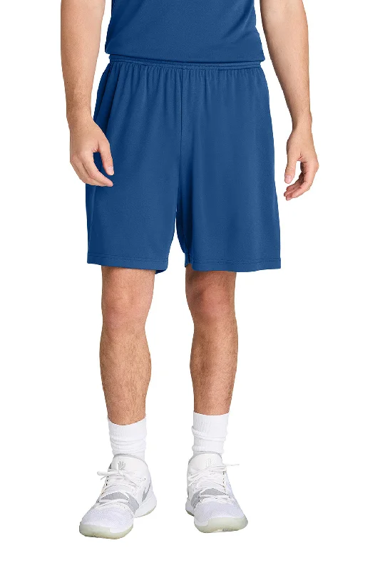 Sport-Tek Mens Moisture Wicking Competitor Athletic Shorts w/ Pockets - True Royal Blue - New