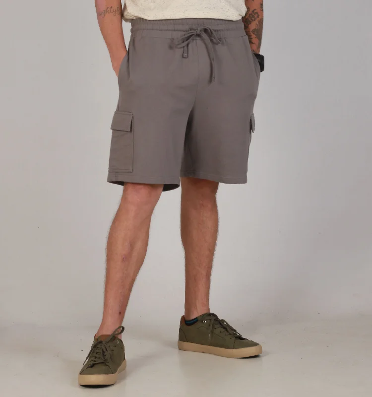 "CARGO PKT"-COTT-DARK GREY