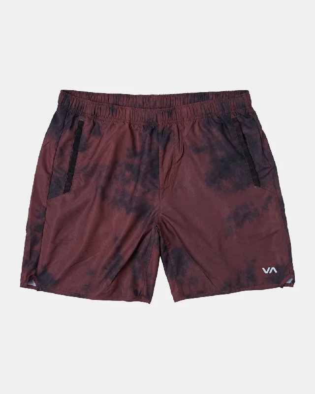 Yogger IV 17" Athletic Shorts - Mohogany Tie Dye