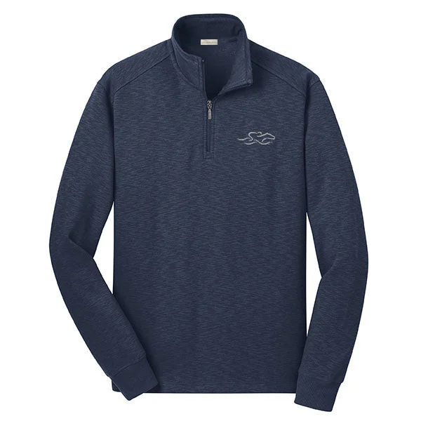 Qtr Zip Sophisticated Sweatshirt - Navy