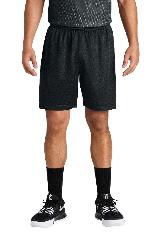 Sport-Tek Mens Moisture Wicking Mesh Athletic Shorts - Black - New