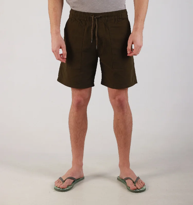 "MIDTHIGH PULLON" -WSLANT PKT- OLIVE