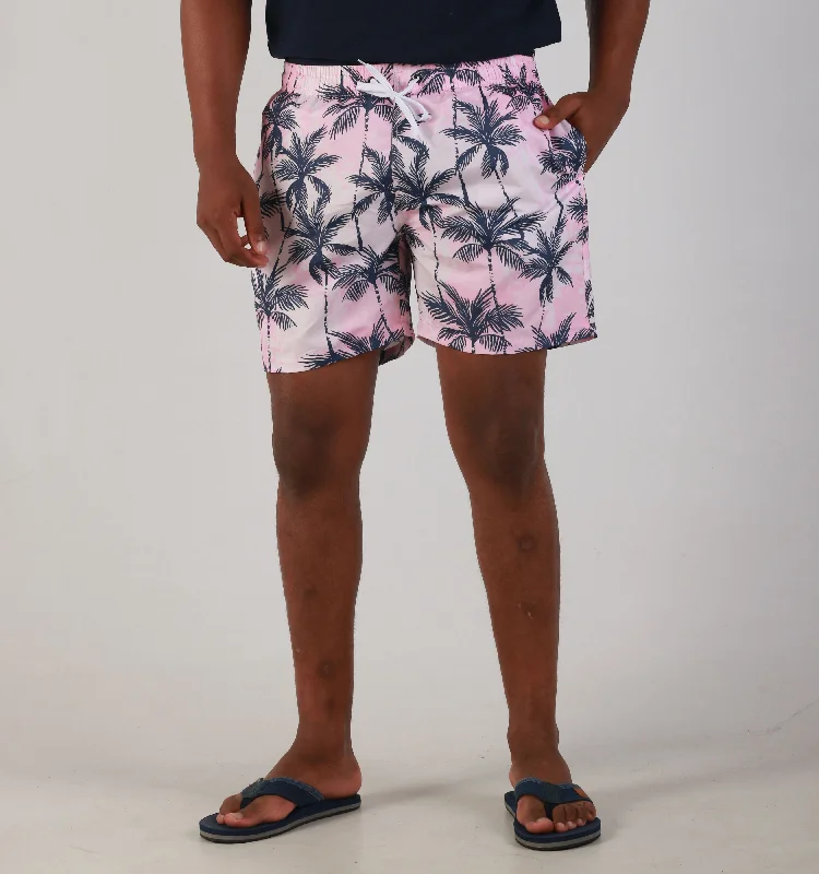 "NAVY PALM"- POLY-PINK