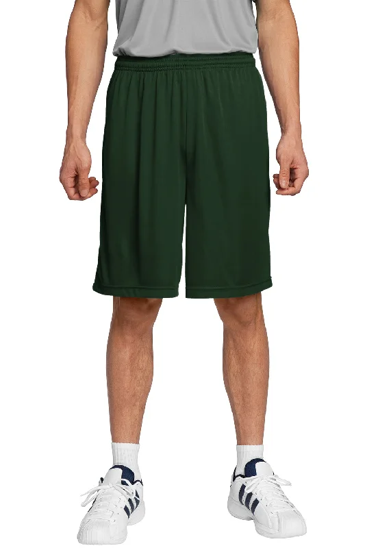 Sport-Tek Mens Competitor Moisture Wicking Shorts - Forest Green