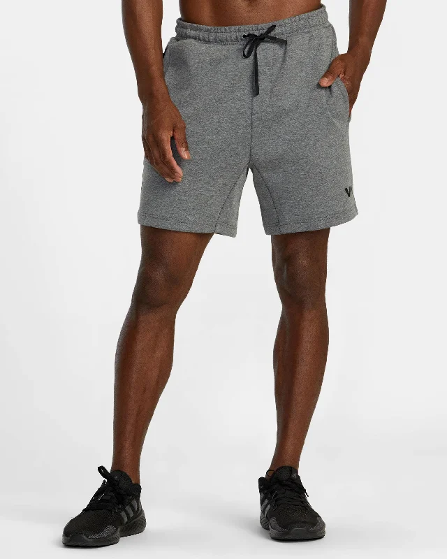 Tech Fleece Elastic Waist Shorts - Heather Grey