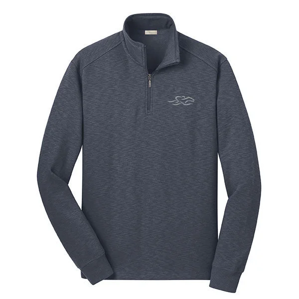 Qtr Zip Sophisticated Sweatshirt - Gray