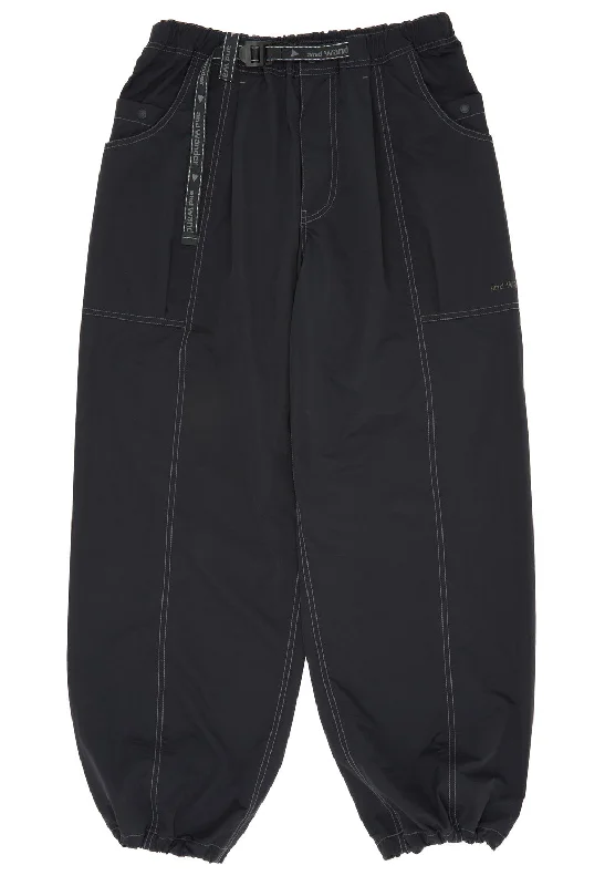 and Wander Crinkled Nylon Pants - Black