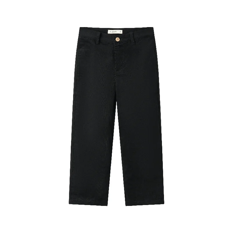 corduroy pant - black