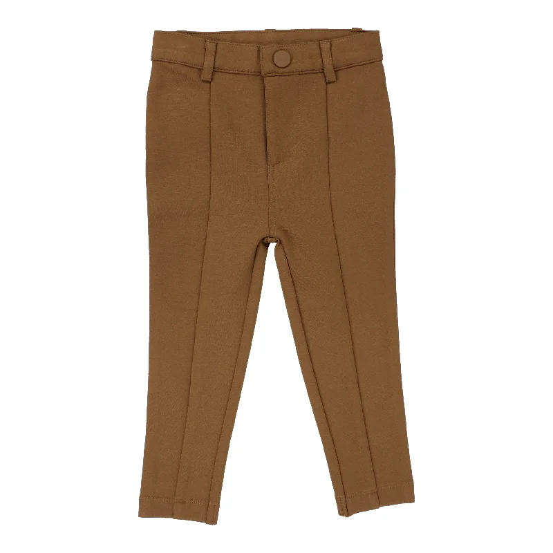 pants husky knit with seam - camel