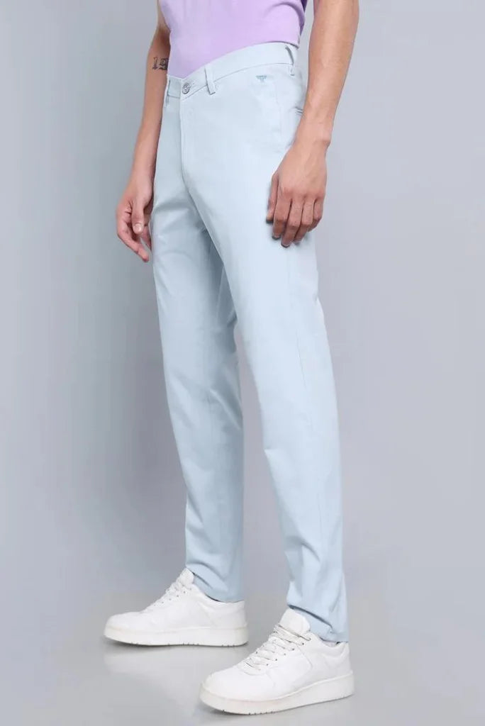 Men's Sky Blue Formal Pant Classic and Elegant Trouser For Him