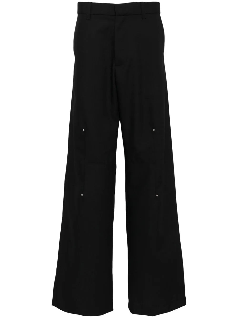 Metal-Detailing Loose-Fit Trousers